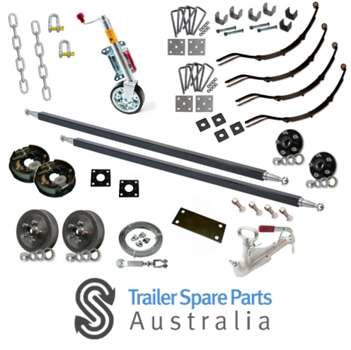 2000Kg Tandem Axle Kit - Electric Drums & Slippers
