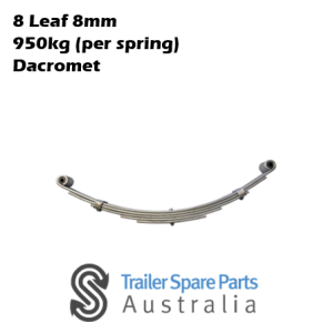 8 Leaf Eye to Eye Spring Dacromet (950Kg Rating Per Spring)