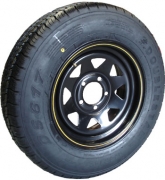 TSPA-RTY-14-FB Rim & Tyre 14” Sunraysia Ford B Black