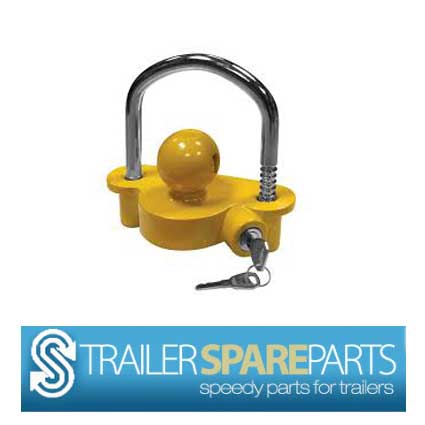 TSPA-CLOC-Y Coupling Lock Yellow Powdercoated with built in lock