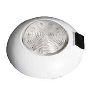 TSPA-INDOM-W Round Interior Dome Light (12v) On/Off Switch
