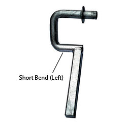 92092 = Short Bend Wobble Bracket - Left