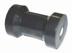 91212 Rubber keel Roller (4 1/2”) Black 115mm 17mm Bore