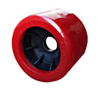 91113 4" RED SMOOTH WOBBLE ROLLER - 20mm ID